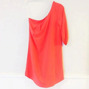 Brenda's One Shoulder‎ Orange Dress